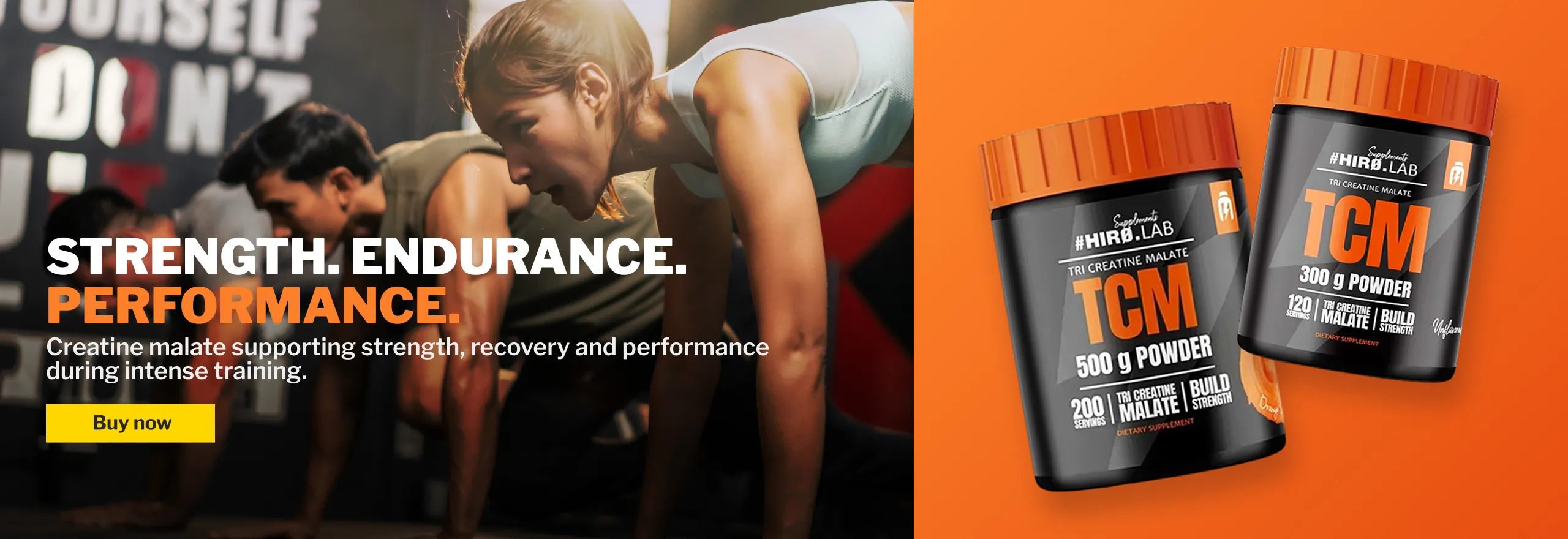 Hiro Lab TCM creatine malate performance banner