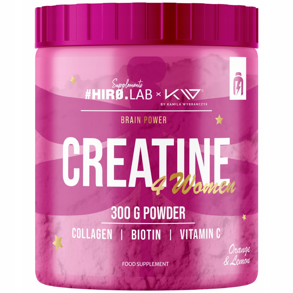 creatine, powder, pink container, collagen, vitamin C